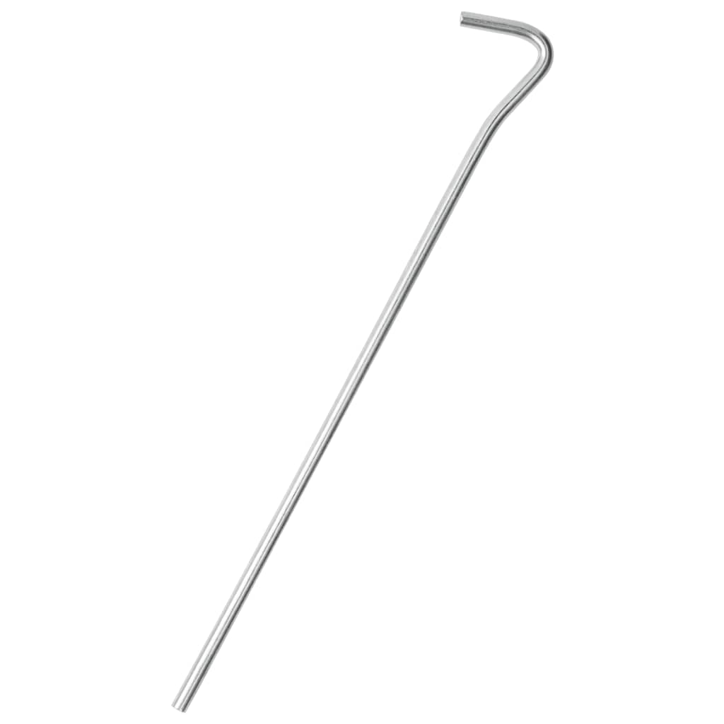 Piquets de tente Vidaxl 50 pcs ø5 mm 23 cm acier galvanisé