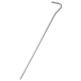 Piquets de tente Vidaxl 25 pcs ø5 mm 23 cm acier galvanisé
