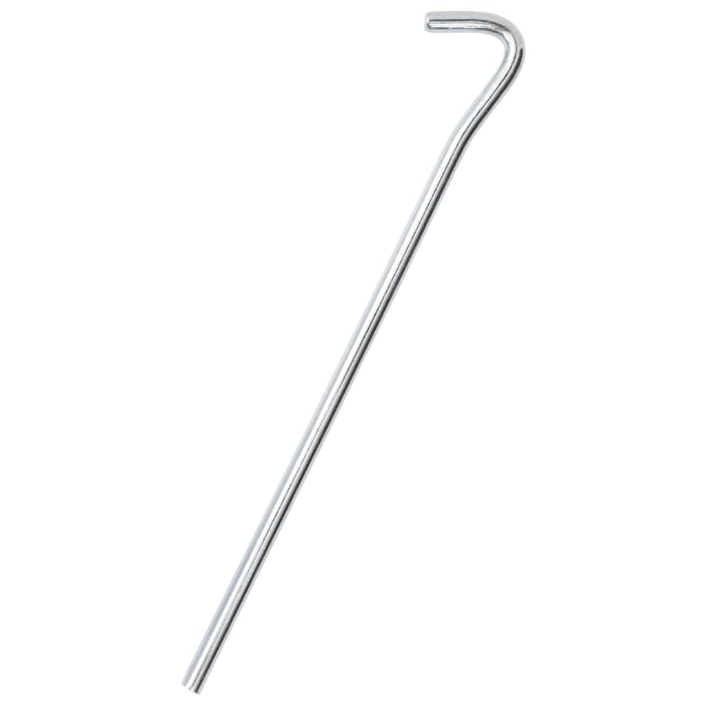 Piquets de tente Vidaxl 50 pcs ø7 mm 23 cm acier galvanisé