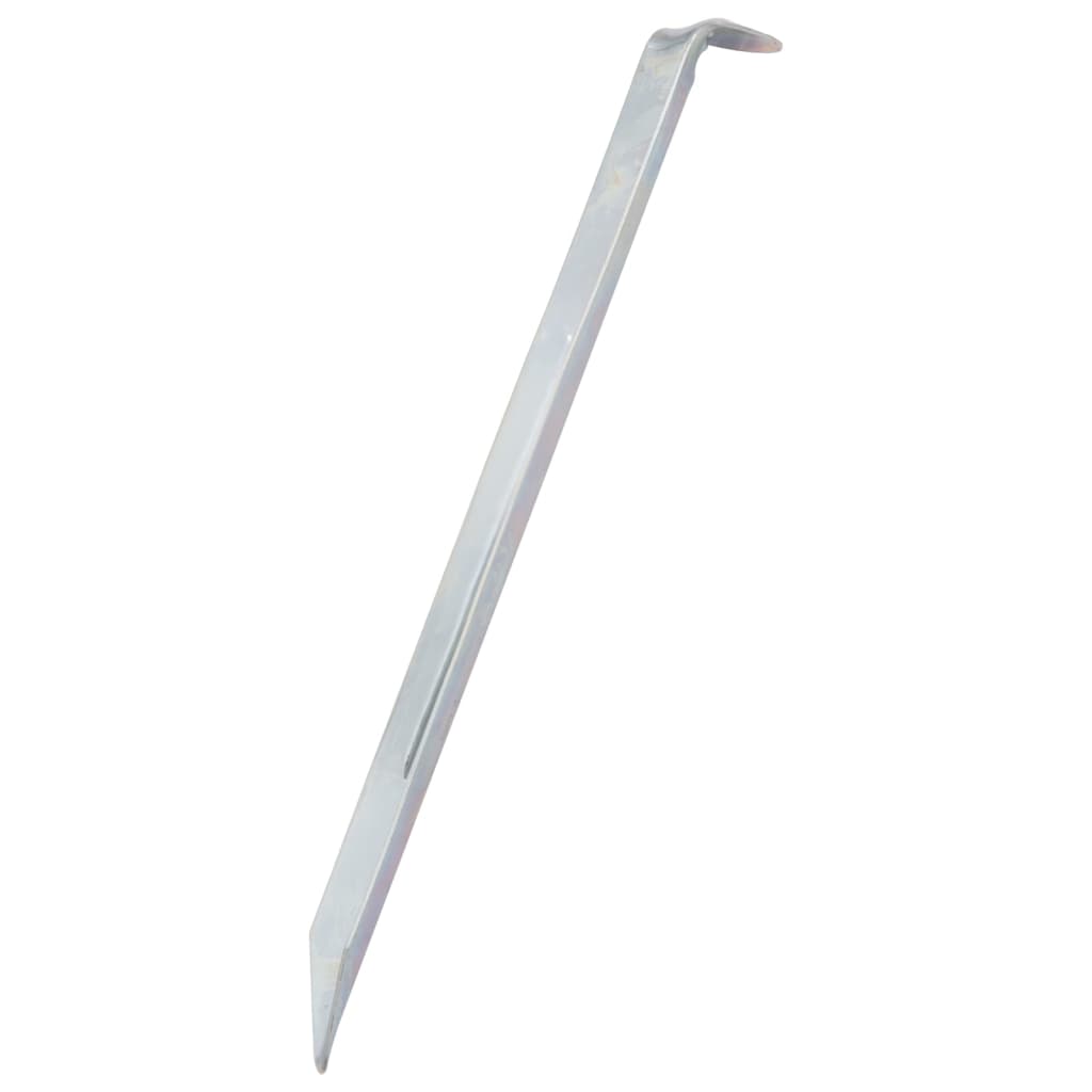 Piquets de tente Vidaxl 24 pcs ø20 mm 22 cm acier galvanisé