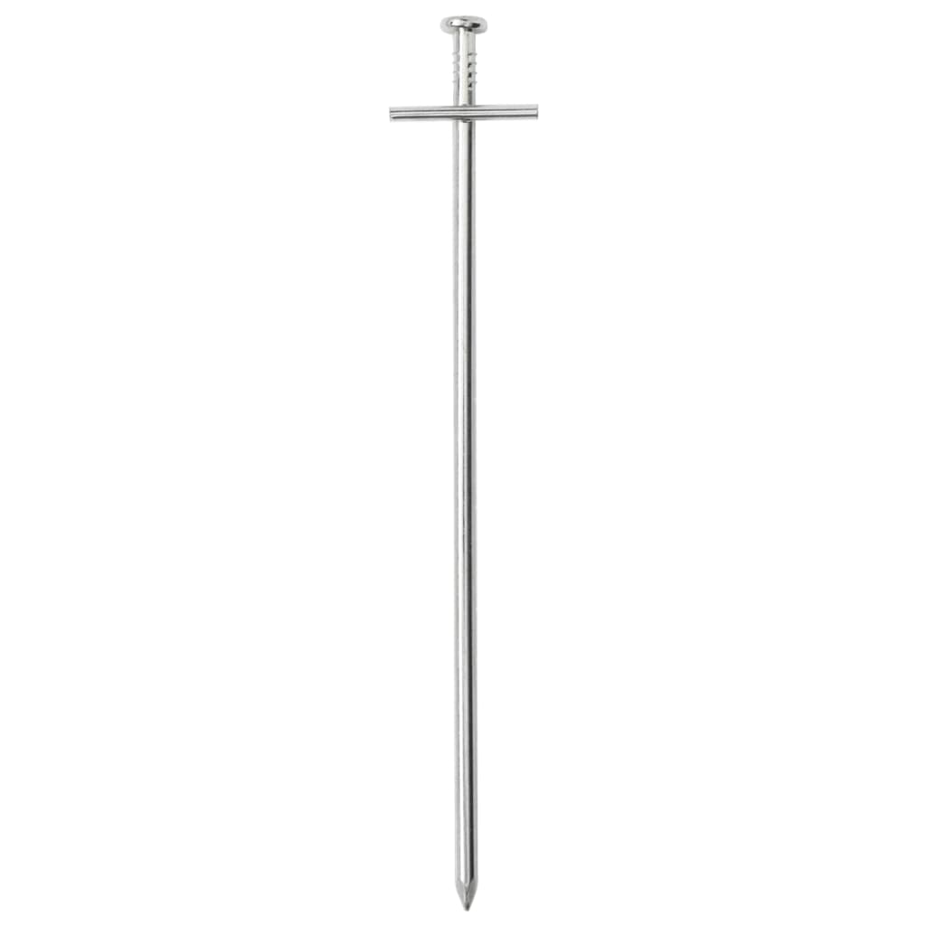 Piquets de tente Vidaxl 24 pcs ø6 mm 23 cm acier galvanisé