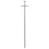 Piquets de tente Vidaxl 24 pcs ø6 mm 23 cm acier galvanisé