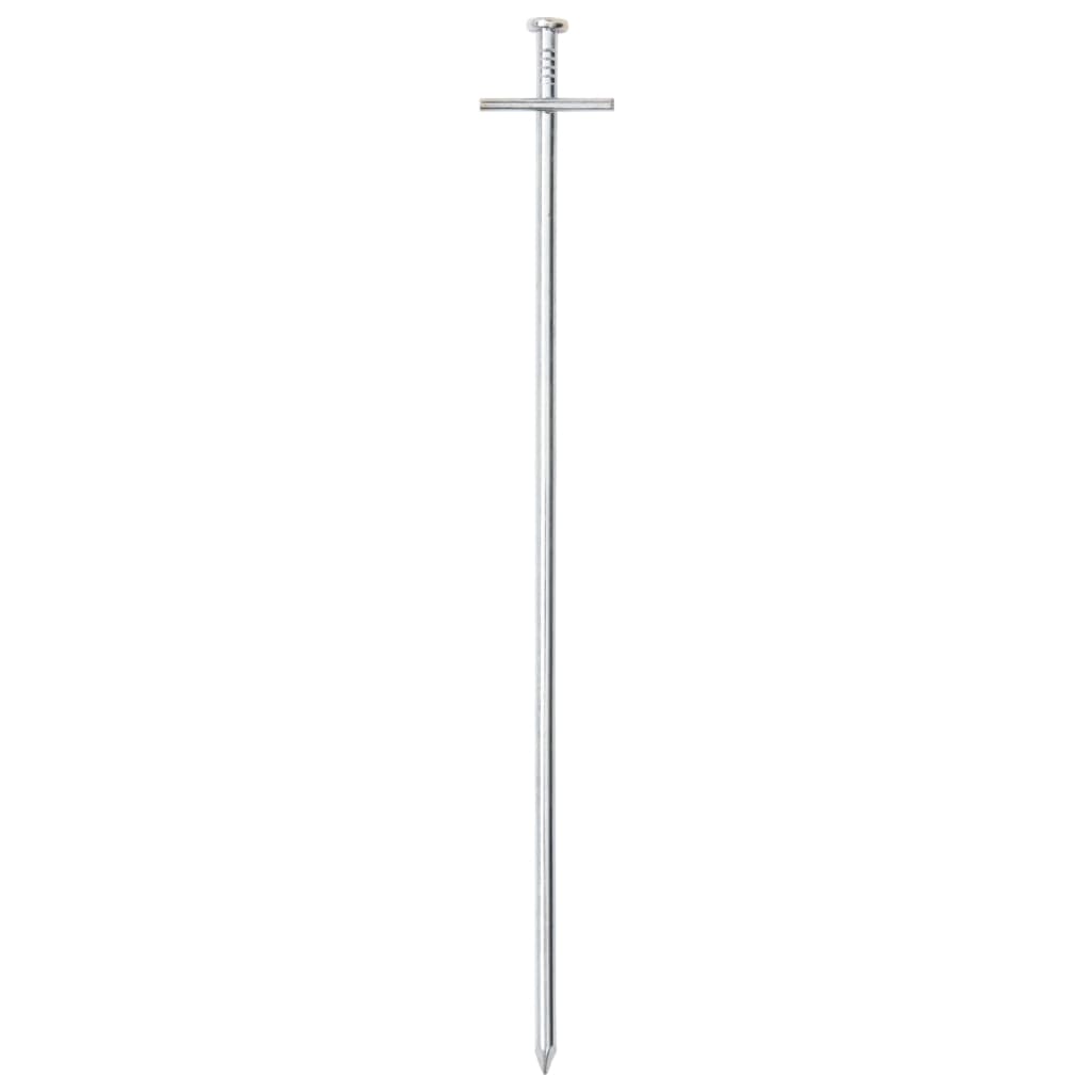 Piquets de tente Vidaxl 24 pcs ø6 mm 29,5 cm acier galvanisé