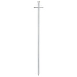 Piquets de tente Vidaxl 24 pcs ø6 mm 29,5 cm acier galvanisé