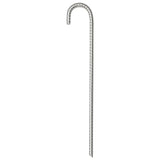 Piquets de tente Vidaxl 6 pcs ø10 mm 37 cm acier galvanisé