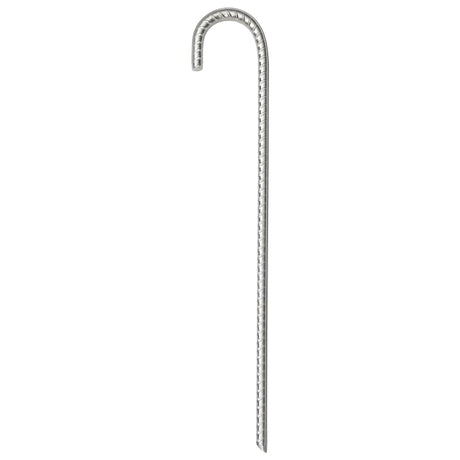 Piquets de tente Vidaxl 6 pcs ø10 mm 37 cm acier galvanisé