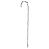 Piquets de tente Vidaxl 12 pcs ø10 mm 37 cm acier galvanisé