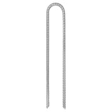 Vidaxl piquets de tente 6 pcs en forme de U ø7 mm 30 cm en acier galvanisé