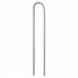 Vidaxl piquets de tente 6 pcs en forme de U ø10 mm 37 cm acier galvanisé