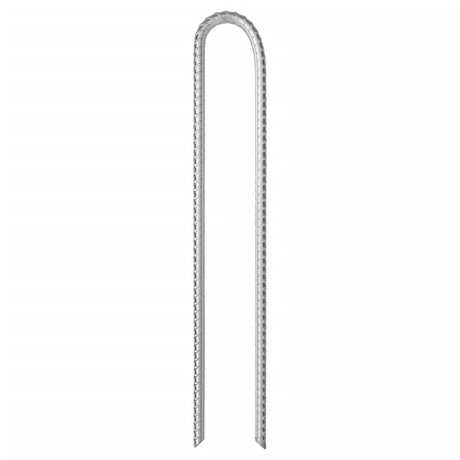 Vidaxl piquets de tente 12 pcs en forme de U ø10 mm 37 cm acier galvanisé
