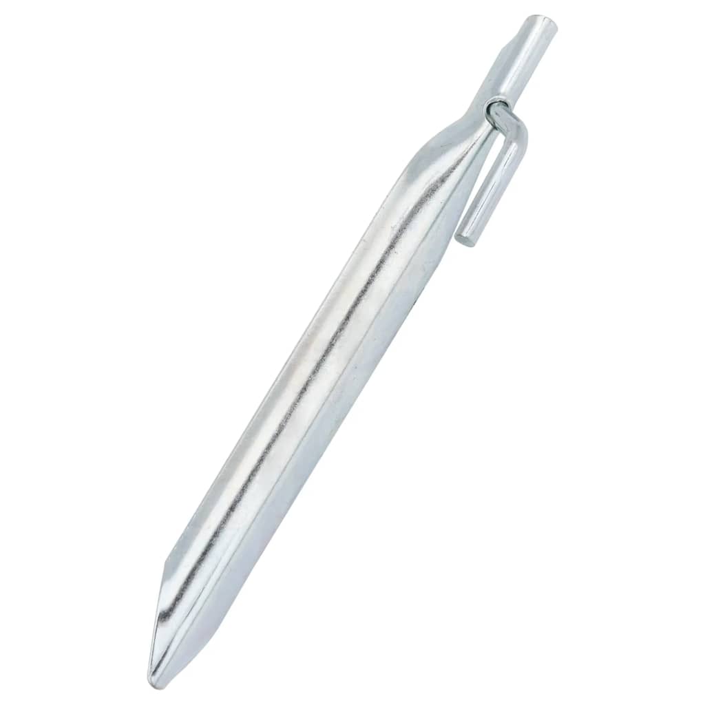 Vidaxl piquets de tente 24 pcs en forme de V ø20 mm 17 cm acier galvanisé