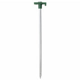 Vidaxl piquets de tente 12 pcs 7 mm 25 cm acier galvanisé polypropylène