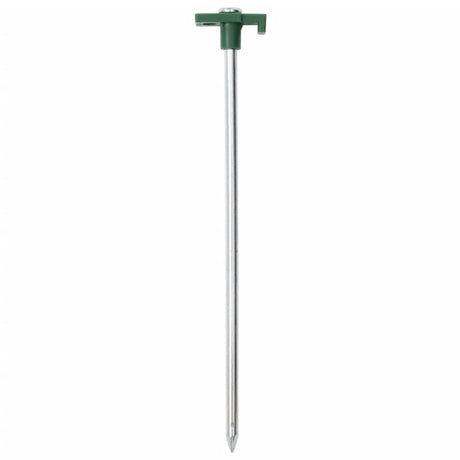 Vidaxl piquets de tente 12 pcs 7 mm 25 cm acier galvanisé polypropylène