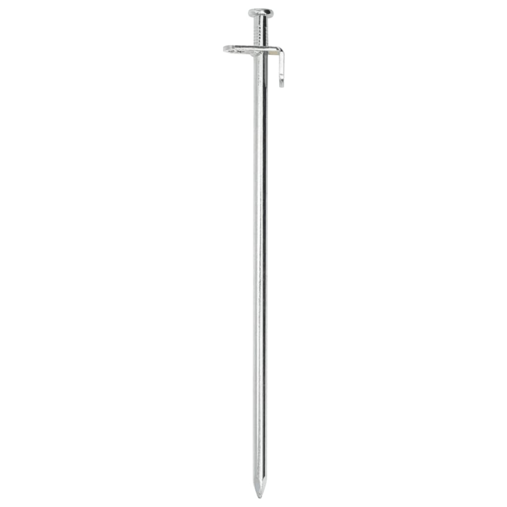 Piquets de tente Vidaxl 24 pcs 8 mm 30 cm en acier galvanisé