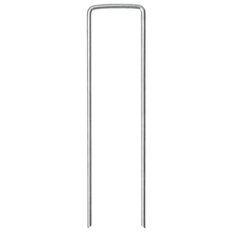 Vidaxx piquets de sol 25 pcs en forme de U 15x3,5 cm en acier galvanisé