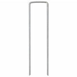 Vidaxl piquets de sol 50 pcs en forme de U 15x3,5 cm acier galvanisé