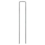 Vidaxx piquets de sol 25 pcs en forme de U 20x4 cm en acier galvanisé