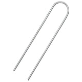 Vidaxx piquets de sol 25 pcs en forme de U 15x3,5 cm en acier galvanisé