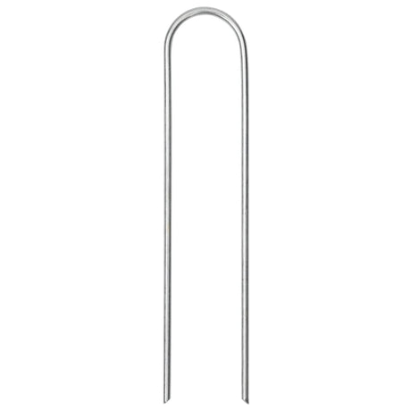 Vidaxx piquets de sol 25 pcs en forme de U 15x3,5 cm en acier galvanisé