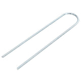 Vidaxx piquets de sol 25 pcs en forme de U 20x3,5 cm en acier galvanisé