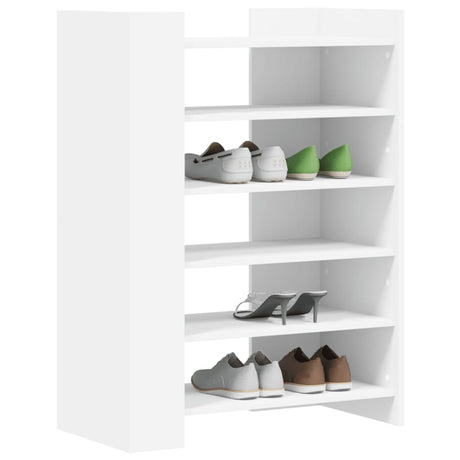 Vidaxx meuble à chaussures 74,5x37,5x100 cm bois d'ingénierie blanc