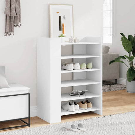 Vidaxx meuble à chaussures 74,5x37,5x100 cm bois d'ingénierie blanc