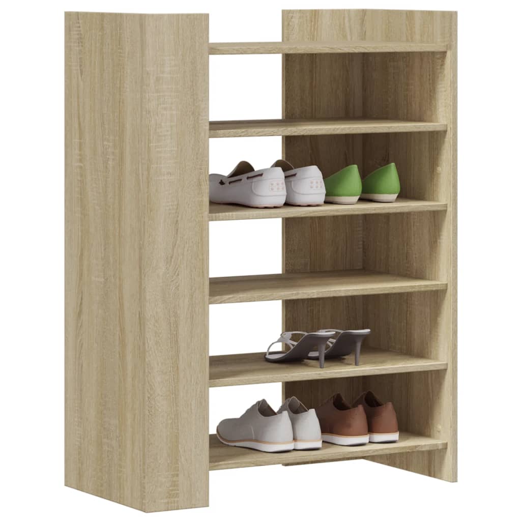 VidaXL shoe cabinet 74.5x37.5x100 cm processed wood sonoma oak colored