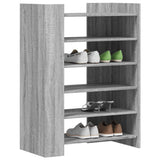 Vidaxx meuble à chaussures 74,5x37,5x100 cm bois d'ingénierie chêne sonoma gris
