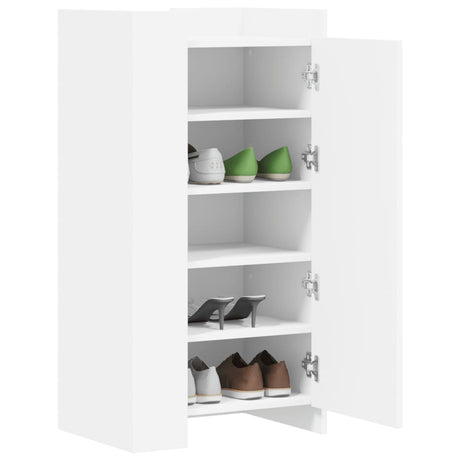 Vidaxx meuble à chaussures 52x37,5x100 cm bois d'ingénierie blanc