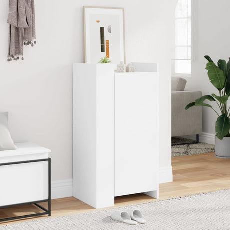 Vidaxx meuble à chaussures 52x37,5x100 cm bois d'ingénierie blanc