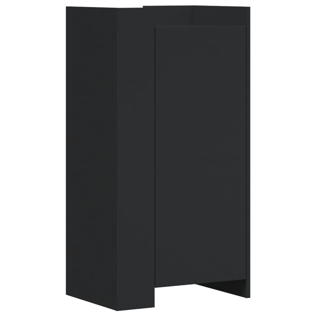 Vidaxl Cabinet da scarpe 52x37.5x100 cm Proprieted Black