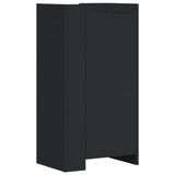 Vidaxx armoire à chaussures 52x37,5x100 cm bois fini noir