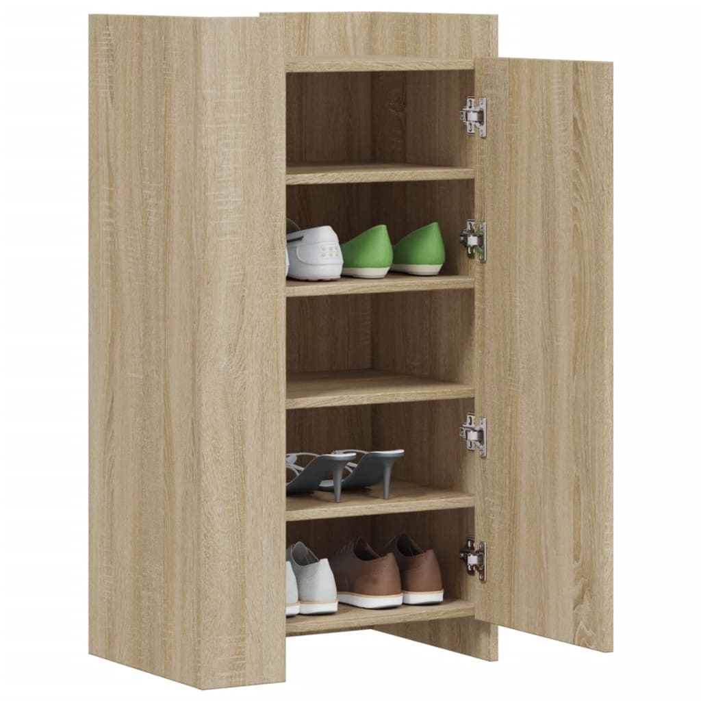 VidaXL shoe cabinet 52x37.5x100 cm Properted wood Sonoma Oak colored