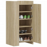 Vidaxxl meuble à chaussures 52x37,5x100 cm en dérivé du bois couleur chêne sonoma