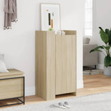 Vidaxxl meuble à chaussures 52x37,5x100 cm en dérivé du bois couleur chêne sonoma