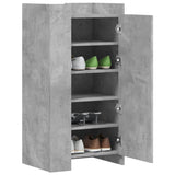 Vidaxx meuble à chaussures 52x37,5x100 cm bois d'ingénierie gris béton