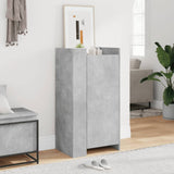 Vidaxx meuble à chaussures 52x37,5x100 cm bois d'ingénierie gris béton