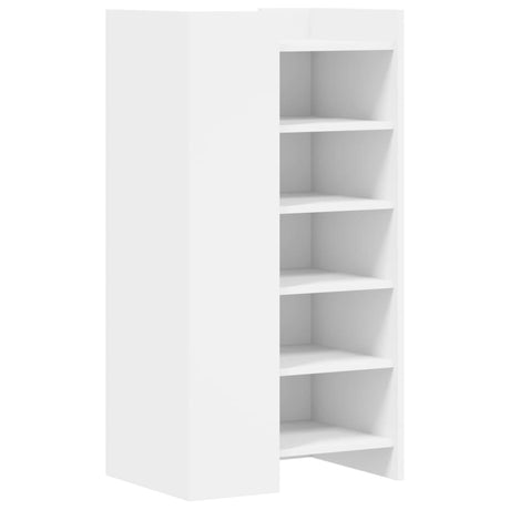 Vidaxx meuble à chaussures 52x37,5x100 cm bois d'ingénierie blanc