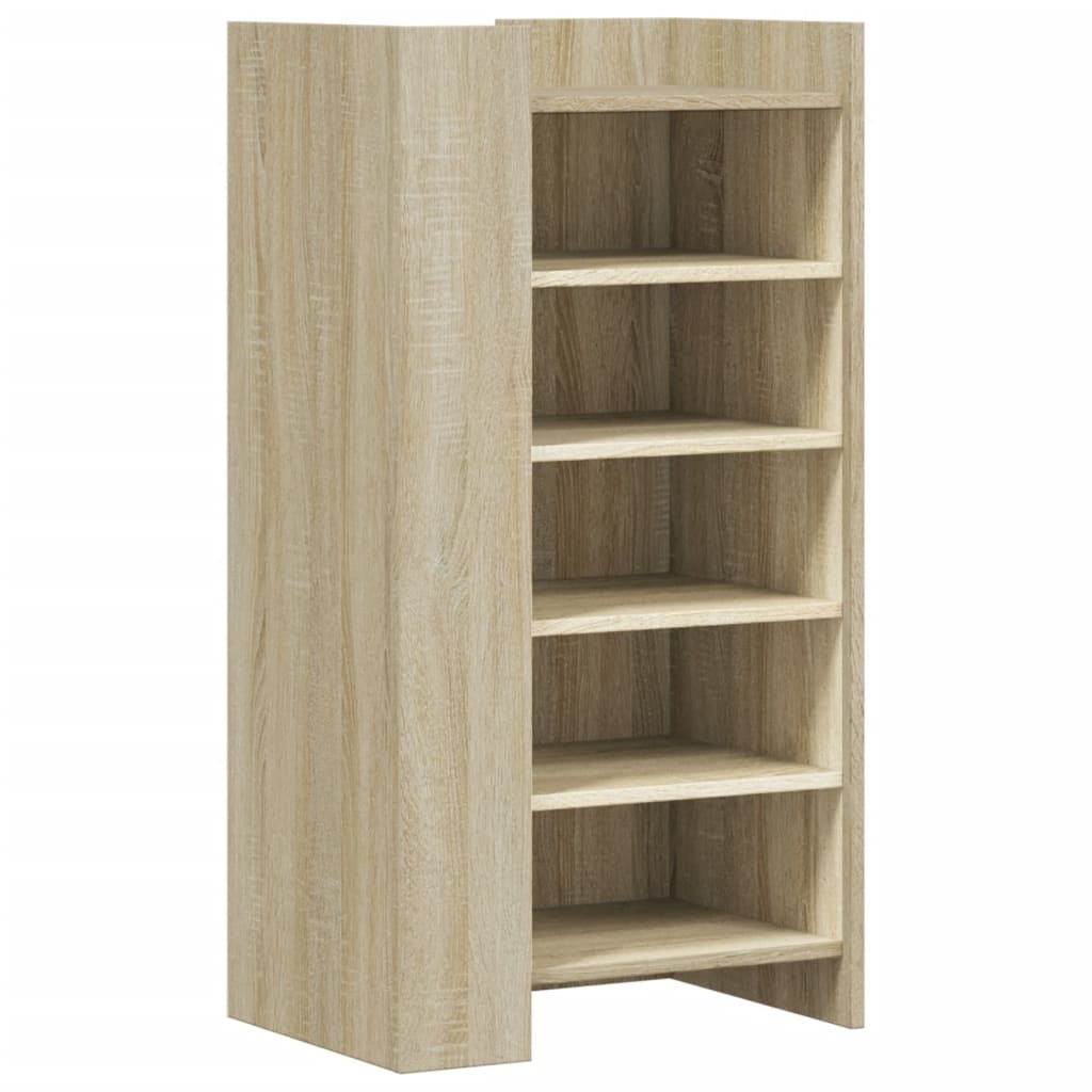 Vidaxl Cabinet da scarpe 52x37.5x100 cm Proprietà in legno Oak colorato