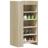 Vidaxxl meuble à chaussures 52x37,5x100 cm en dérivé du bois couleur chêne sonoma