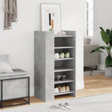 Vidaxx meuble à chaussures 52x37,5x100 cm bois d'ingénierie gris béton