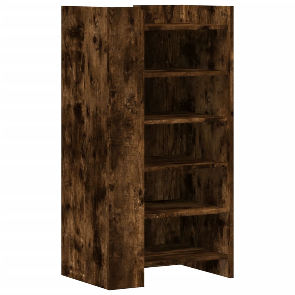 Vidaxx armoire à chaussures 52x37,5x100 cm bois traité, chêne fumé