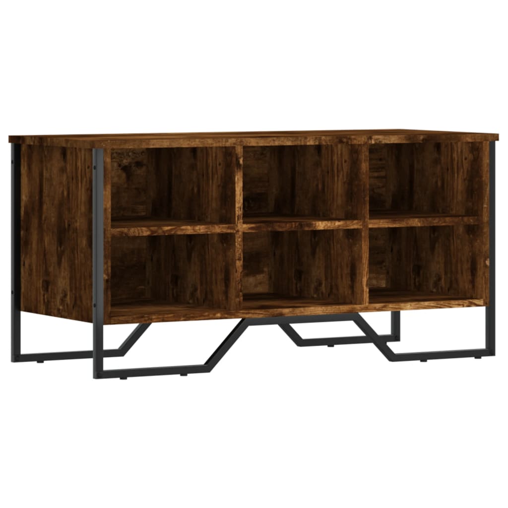 Vidaxx armoire à chaussures 90x38x45,5 cm bois traité, chêne fumé