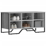 Vidaxx meuble à chaussures 90x38x45,5 cm bois d'ingénierie couleur chêne sonoma gris