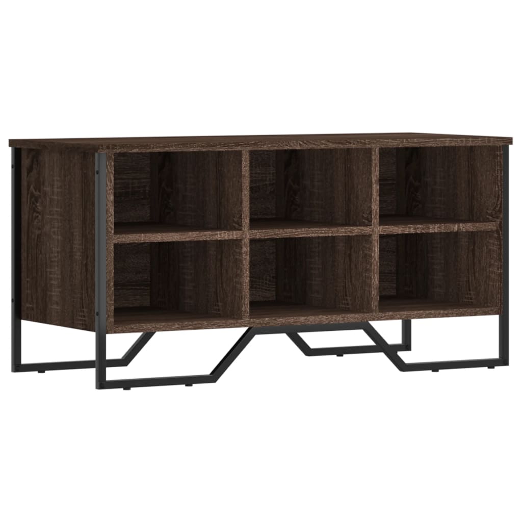 Vidaxx armoire à chaussures 90x38x45,5 cm bois fini, chêne brun