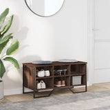 Vidaxx armoire à chaussures 90x38x45,5 cm bois fini, chêne brun