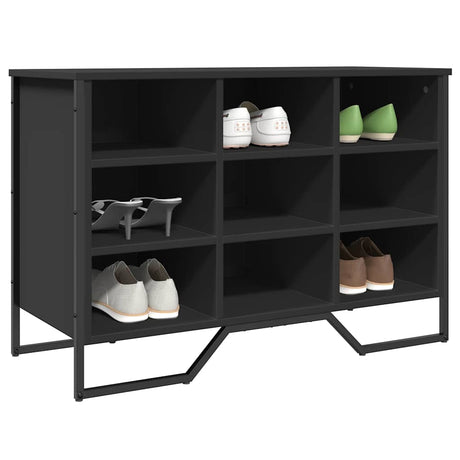 Vidaxx armoire à chaussures 90x38x61,5 cm bois traité noir
