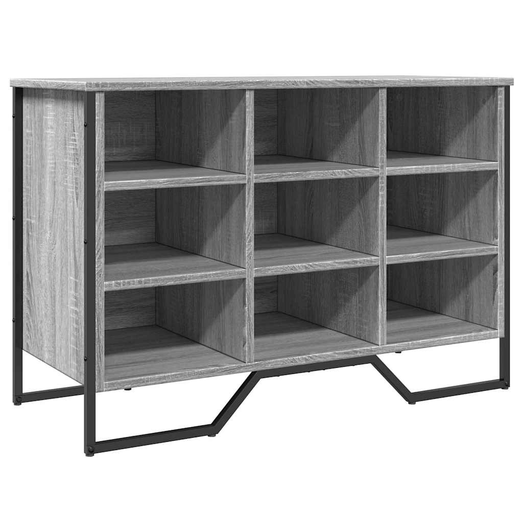 Vidaxx meuble à chaussures 90x38x61,5 cm bois d'ingénierie couleur chêne sonoma gris
