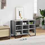 Vidaxx meuble à chaussures 90x38x61,5 cm bois d'ingénierie couleur chêne sonoma gris