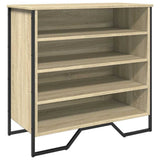 VidaXL armoire à chaussures 80x38x78 cm bois d'ingénierie chêne sonoma